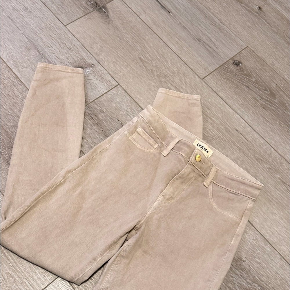 L'AGENCE Shimmery Tan Women Jeans